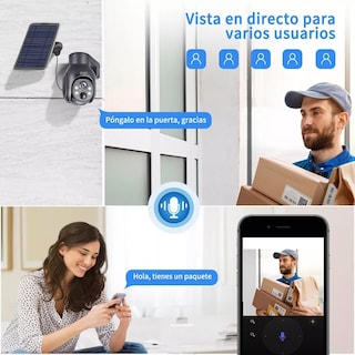 Foto 3 | Foto 3 | Cámara de Seguridad con Baterías Solar Eo Safe Imports Esi-8716 color Negro