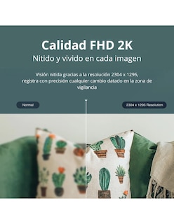 Foto 4 | Foto 4 | Cámara de Seguridad Inteligente para Interiores Graba En 2k Compatible con Alexa y Google