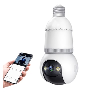 Foto 1 | Foto 1 | Camara De Vigilancia Wifi Tipo Foco 4mpx Con Luz Led Vision Nocturna Con Movimiento