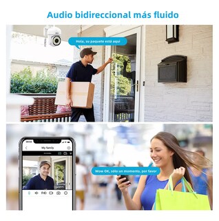 Foto 5 | Foto 5 | Cámara De Seguridad Exterior Lab.g Wifi Hd 360° 2 Pcs Blanco