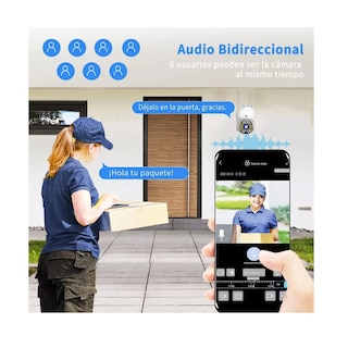 Foto 4 | Foto 4 | Cámaras De Seguridad Cámara Wifi Exterior Eo Safe Imports Esi-5549-1 Blanco