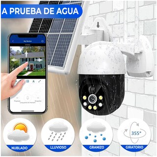 Foto 4 | Foto 4 | Cámara De Seguridad Solar Wifi Con Resolución De 2mp Y Visión Nocturna