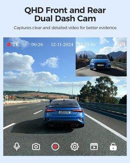 Foto 3 | Foto 3 | Dash Cam Azdome M01 Pro 3k Wifi Delantera/trasera De 64 Gb Con Adas - Venta Internacional.