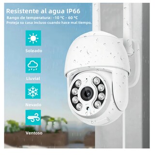 Foto 4 | Foto 4 | 2pcs Cámaras De Seguridad Exterior Wifi Hd Ip Visión Alarma Lab.g Color Blanco