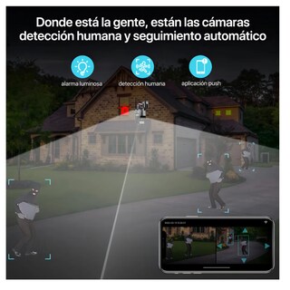 Foto 2 | Foto 2 | Cámara De Seguridad Wifi Exterior 8mp Visión Nocturna Lab.g Negra