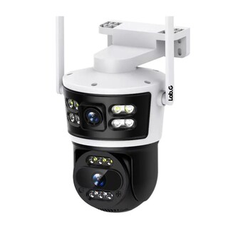 Foto 1 | Foto 1 | Cámara De Seguridad Wifi Exterior Resolución 2mp Lab.g Negro Con Blanco