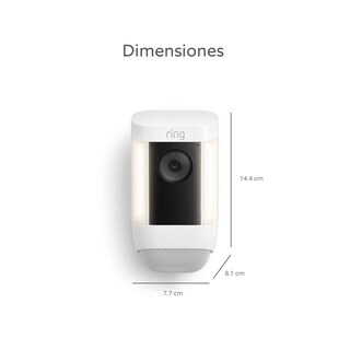Foto 6 | Foto 6 | Cámara De Seguridad Con Luces Y Sirena Inalámbrica Ring Pro Color Blanco