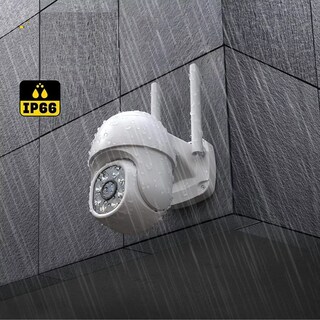 Foto 4 | Foto 4 | Cámara de Seguridad Exterior Wifi Inalámbrica 1080p Eo Safe Imports Esi-6866 color Blanco