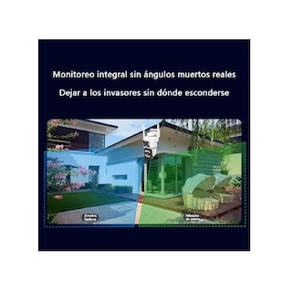 Foto 4 | Foto 4 | Seguridad Doble Cámara Eo Safe Imports ESI-10981 Wifi HD 1080p con Alarma Blanco
