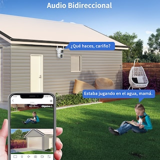 Foto 4 | Foto 4 | Ojo® 8mp 4k Cámara Vigilancia Exterior Doble Pantalla