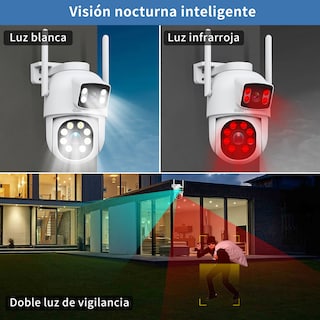 Foto 8 | Foto 8 | Ojo® 8mp 4k Cámara Vigilancia Exterior Doble Pantalla