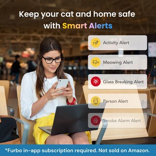 Foto 3 | Foto 3 | Paquete Cat Camera Furbo 360° + Nanny Con Alertas De Seguridad Para El Hogar - Venta Internacional.