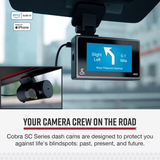 Foto 2 | Foto 2 | Dash Cam Cobra Sc 400d Smart Uhd 4k Con Cámara Trasera Alexa De 32 Gb - Venta Internacional.