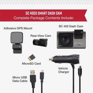Foto 6 | Foto 6 | Dash Cam Cobra Sc 400d Smart Uhd 4k Con Cámara Trasera Alexa De 32 Gb - Venta Internacional.