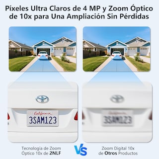 Foto 4 | Foto 4 | 2nlf 20mp Cámara De Seguridad Cuádruple Lente 360° Exterior Blanco