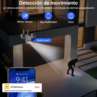 Foto 4 | Foto 4 | 2nlf® 12mp Cámaras De Seguridad Tres Lentes Tres Pantalla Ptz