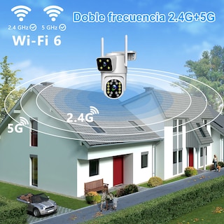 Foto 6 | Foto 6 | 2nlf® 8mp Camara De Vigilancia Cámara Wifi 2.4g/5g Dual Lens