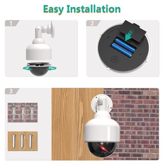 Foto 4 | Foto 4 | Cámara Domo De Seguridad Ficticia Wali Dow-1 Con Luz Led Blanca - Venta Internacional.