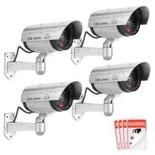 Foto 1 | Foto 1 | Cámara Falsa Fitnate Para Cámaras Cctv Ficticias Con Luz Led, Paquete De 4 - Venta Internacional.