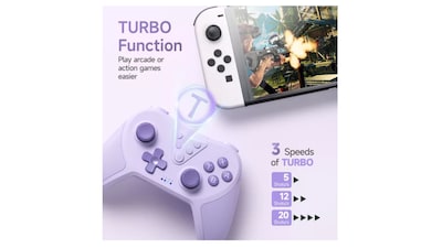 Foto 5 | Foto 5 | Joystick Inalámbrico para Nintendo Switch Easysmx T37 Violeta