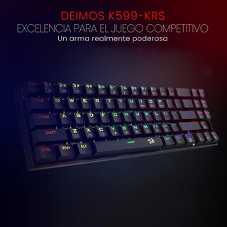 Foto 3 | Foto 3 | Redragon Teclado Gamer Deimos K599 70% Rgb Bluetooth/2.4 Ghz/alámbrico Red Switch Inglés