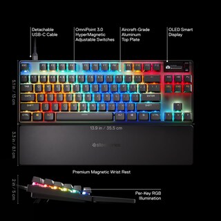 Foto 3 | Foto 3 | Teclado Steelseries Apex Pro Tkl Gen 3 Omnipoint 3.0 Usb-c - Venta Internacional