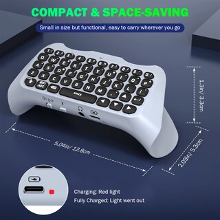 Foto 5 | Foto 5 | Teclado Moko para Controlador Ps5 Bluetooth con Retroiluminación Verde - Venta Internacional
