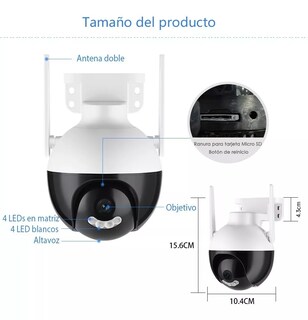 Foto 3 | Foto 3 | Cámara de Seguridad BELUG 4 mp Visión Nocturna de Color Ip66