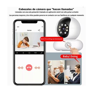 Foto 4 | Foto 4 | Cámara de Seguridad Hd 5g Wifi Ptz Belug Llamada con una Tecla Blanco