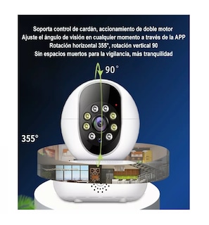 Foto 2 | Foto 2 | Cámara de Seguridad Blanca HD 5g Wifi Ptz Llamada con una Tecla