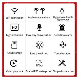 Foto 5 | Foto 5 | Cámara De Seguridad Exterior Wifi 1080p Hd Con Visión Nocturna - Venta Internacional.