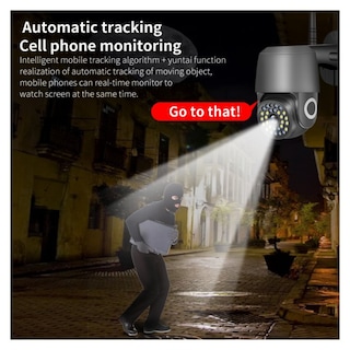 Foto 6 | Foto 6 | Cámara De Seguridad Exterior Wifi 1080p Hd Con Visión Nocturna - Venta Internacional.