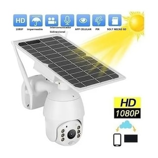Foto 1 | Foto 1 | Cámara De Seguridad Solar Ptz Fhd Wifi Con Altavoz - Venta Internacional.