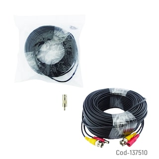 Foto 1 | Foto 1 | Cable Para Cámara De Vigilancia, Conectores Bnc Y Dc De 50 M - Venta Internacional.