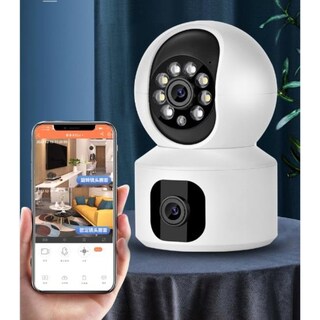 Foto 3 | Foto 3 | Cámara De Seguridad Wifi De Doble Lente 1080p Para Bebé Con Micrófono - Venta Internacional.