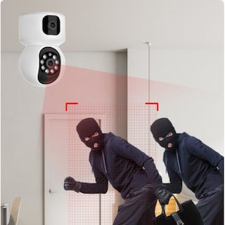Foto 5 | Foto 5 | Cámara De Seguridad Wifi De Doble Lente 1080p Para Bebé Con Micrófono - Venta Internacional.