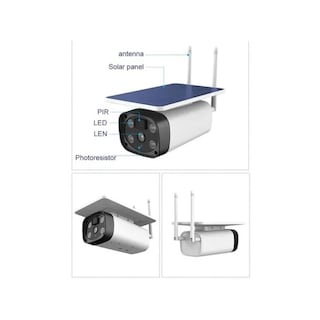 Foto 2 | Foto 2 | Cámara de seguridad solar para exteriores HD 1080p con WiFi