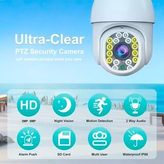 Foto 3 | Foto 3 | Cámara de Seguridad Blanca con Wifi-Venta Internacional