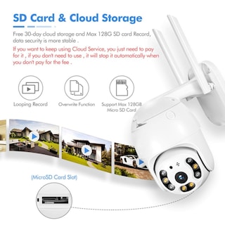 Foto 4 | Foto 4 | Cámara de Seguridad Ptz Wifi Ip Compatible Con Apple-android - Venta Internacional