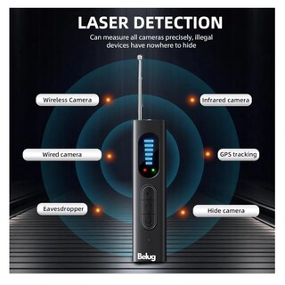 Foto 2 | Foto 2 | Detector De Cámara Espía Micrófono Y Localizador Gps Belug Negro