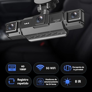 Foto 2 | Foto 2 | 1080p Cámara Para Auto Dash Cam 4 Cámara Wifi + 64gb Se Puede Combinar Con El Módulo Gps