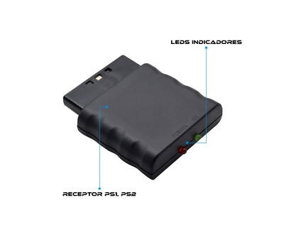 Foto 3 | Foto 3 | Control Inalámbrico Virtual Zone Compatible Con PS2 color Rojo