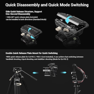 Foto 6 | Foto 6 | Trípode De Vídeo Smallrig Ad-01 De 73 Cm Con Cabezal Fluido Para Réflex - Venta Internacional.