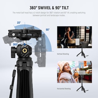 Foto 3 | Foto 3 | Cámara De Teléfono Trípode Neewer Tp38 Con Palo Para Selfies Para Vlogs - Venta Internacional.