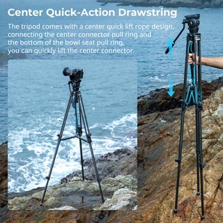 Foto 2 | Foto 2 | Trípode De Vídeo Smallrig Ad-50 De Fibra De Carbono Con Cabezal Fluido, 6 Kg - Venta Internacional.