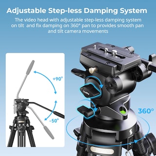 Foto 5 | Foto 5 | Trípode De Vídeo Smallrig Ad-50 De Fibra De Carbono Con Cabezal Fluido, 6 Kg - Venta Internacional.