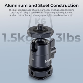 Foto 6 | Foto 6 | Minicabeza Esférica Smallrig 2948b Con Tornillo 1/4 Y Soporte Para Zapatas - Venta Internacional.