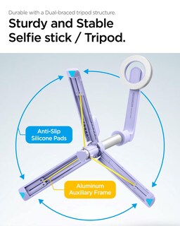 Foto 7 | Foto 7 | Soporte Para Trípode Para Selfies Spigen Magsafe Con Control Remoto Bluetooth - Venta Internacional.