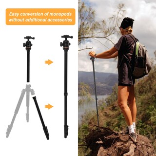 Foto 5 | Foto 5 | Trípode De Cámara Mosiso 164 5 Cm Con Cabezal Esférico Para Canon Nikon Sony - Venta Internacional.