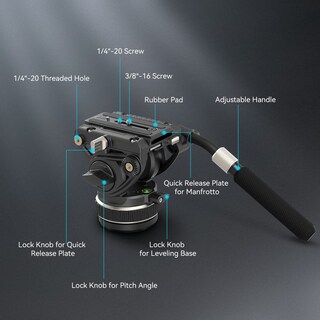 Foto 7 | Foto 7 | Cabezal De Vídeo Fluido Para Trípode Smallrig Dh10, Carga Pesada De 10 Kg - Venta Internacional.